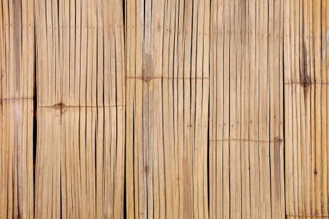 Bamboo wall structure background texture. Stock Photos