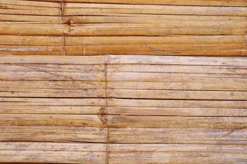 Bamboo wall structure background texture. Stockfoto's