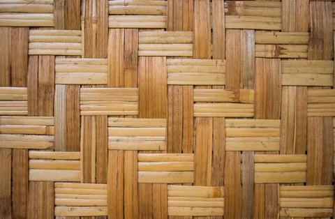 Bamboo weave background Stock Photos