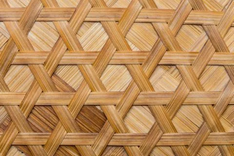Bamboo weave for background Stock Photos