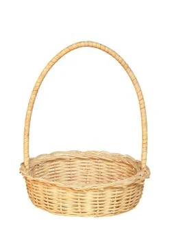 Bamboo weave basket Stock Photos