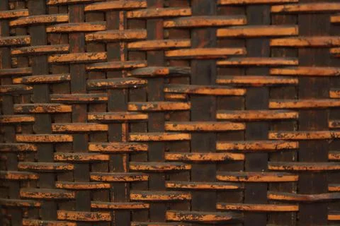 Bamboo weaving pattern. Stock Photos