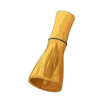 Bamboo whisk illustration Stock Illustration