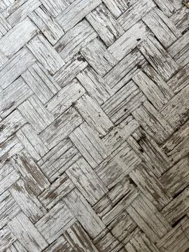 Bamboo woven pattern background wall Fotos de archivo