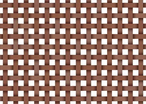 Bamboo woven pattern Stock Illustration