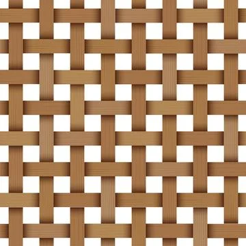 Bamboo woven pattern Stock Illustration