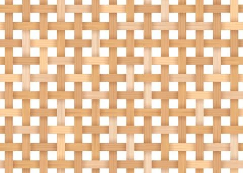 Bamboo woven pattern Stock Illustration