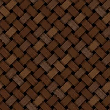 Bamboo woven pattern Stock Illustration