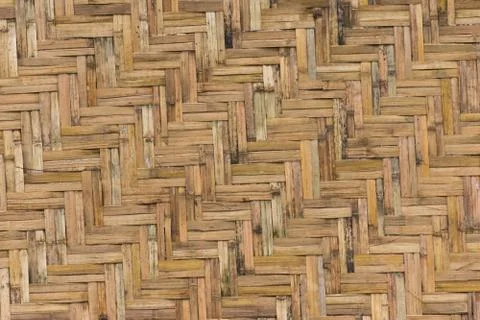 Bamboo Woven Wall Stock Photos