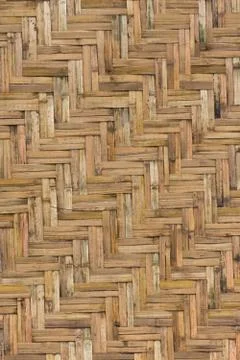 Bamboo Woven Wall Stock Photos