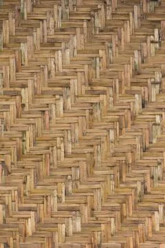 Bamboo Woven Wall Stock Photos