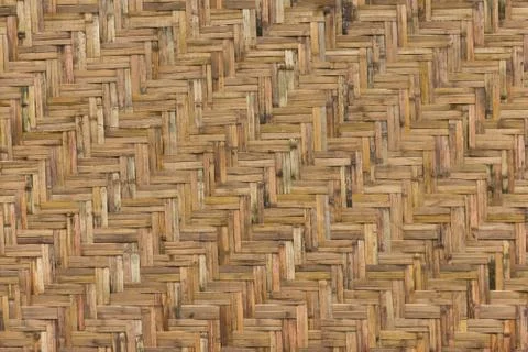 Bamboo Woven Wall Stock Photos