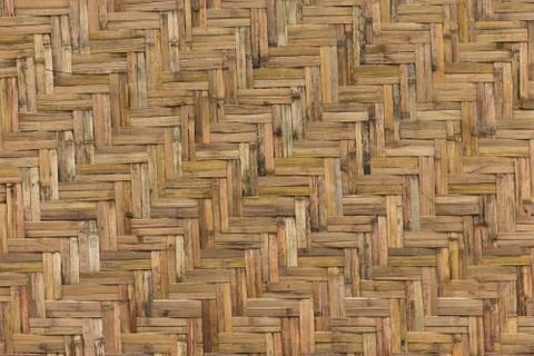Bamboo Woven Wall Stock Photos