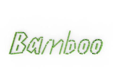 Bamboo Written Stock Illustration
