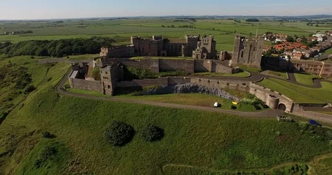 Bamburgh Castle 4 Stock Footage 122014217
