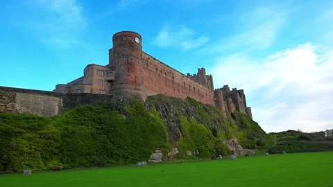 Bamburgh Castle Stock Footage 321473156