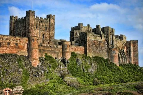 Bamburgh castle Stock Photos