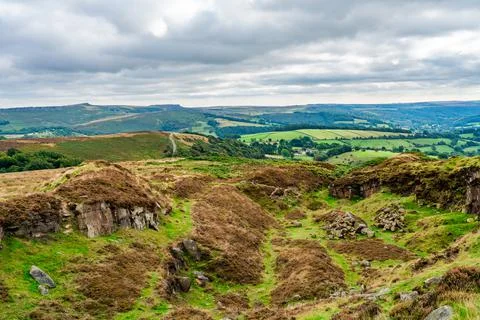 Bamford Edge Foto stock