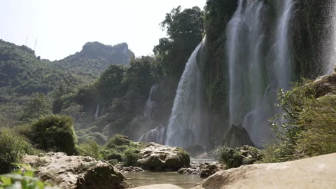 Ban Gioc Water Falls 库存影片 241576861