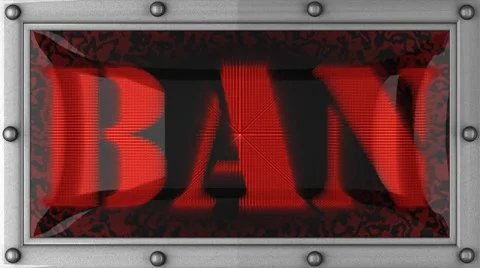 Ban on led Stock Footage 8665663