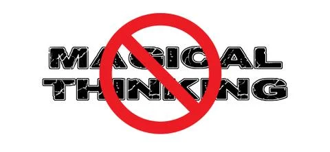 Ban Magical Thinking Stock Illustration