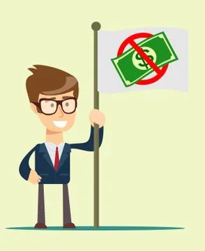 Ban of money. Stock Illustration
