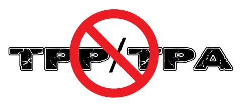 Ban TPP/TPA Stock Illustration