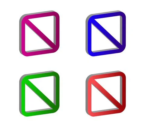 Ban in vector on white background Stock Illustration