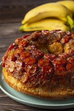 Banada cake on the table. Stock Photos