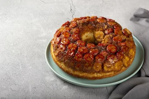 Banada cake on the table. Stock Photos