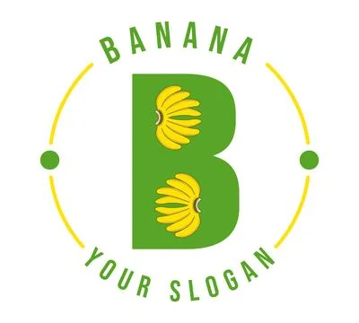 Banana B logo Stock Illustration