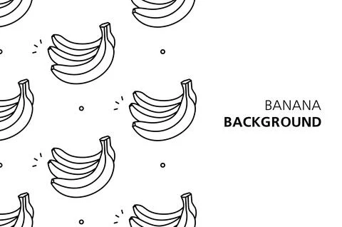 Banana background Stock Illustration