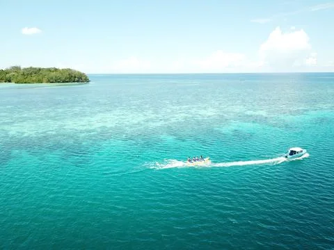 Banana boat Stock Photos