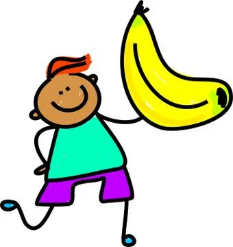 Banana Boy Stock-Illustration