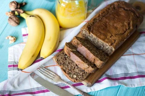 The banana bread Foto stock