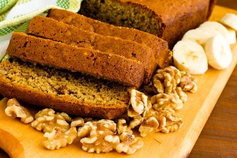 Banana Bread Stock Photos