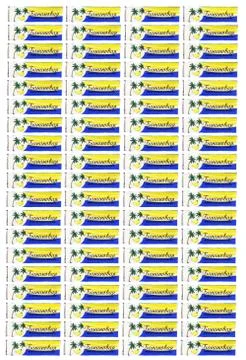 Banana Bubble Gums Pattern. Freshness Gummy Delicious Background. Yummy Backd Stock Photos