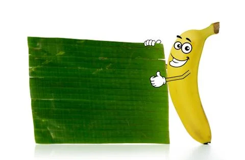 Banana cartoon character Stock Illustration