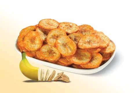 Banana Chips, Dried banana Chips Snack, Kela Wafer, Salted Wafers, Kerala cui Stock Photos
