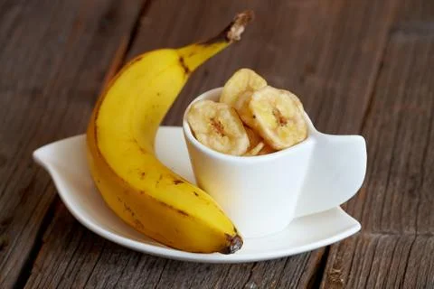 Banana chips Stock Photos