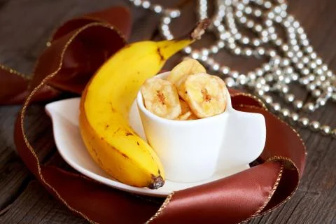 Banana chips Stock Photos