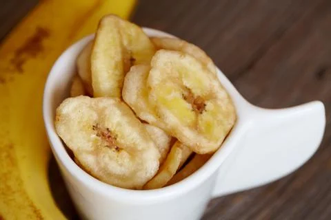 Banana chips Stock Photos