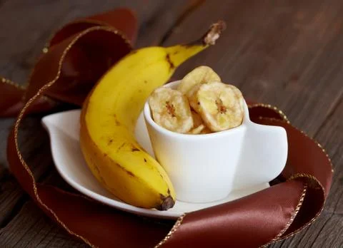 Banana chips Stock Photos