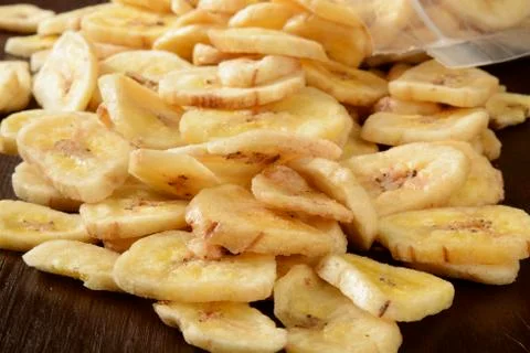 Banana chips Stock Photos