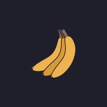 Banana computer symbol Stock Illustration