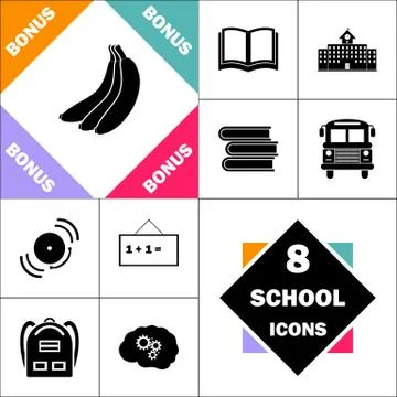 Banana computer symbol Stock Illustration