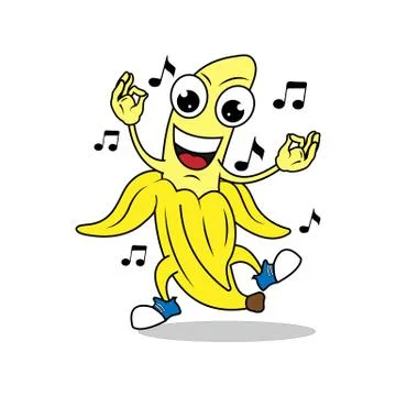 Banana dance Stock Illustration