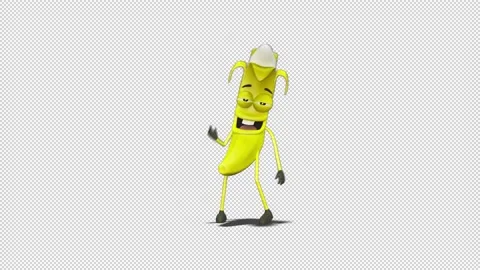Banana dancing long dance 库存影片 163283233