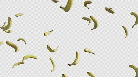 Banana Fall Stock Footage 344286021