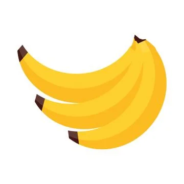 Banana in flat style Stock Illustration